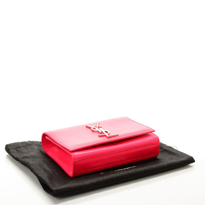 Saint Laurent Calfskin Small Classic Monogram Satchel Neon Pink 4 of 8