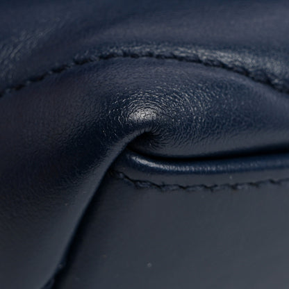 Saint Laurent Calfskin Y Quilted Monogram Small Loulou Chain Satchel Denim Blue 15 of 16