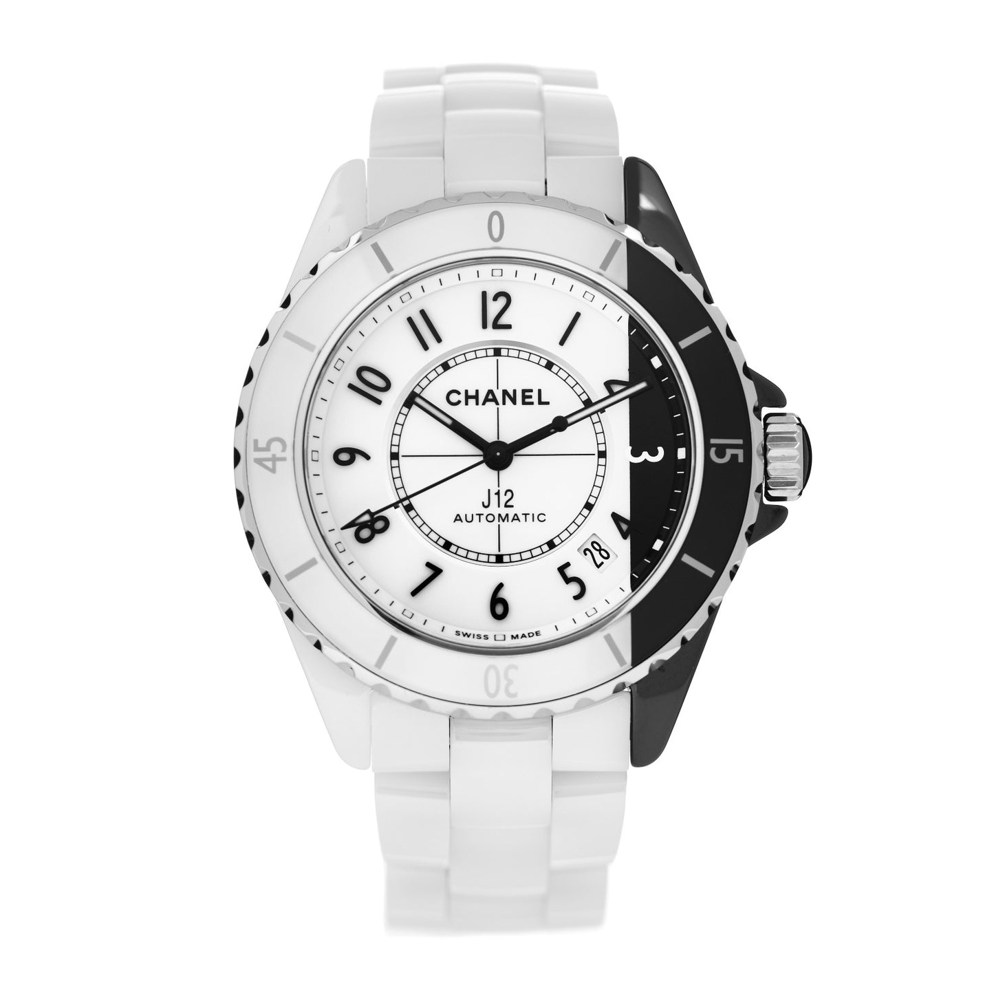 Stainless Steel Ceramic 38mm J12 Paradoxe Automatic Watch White