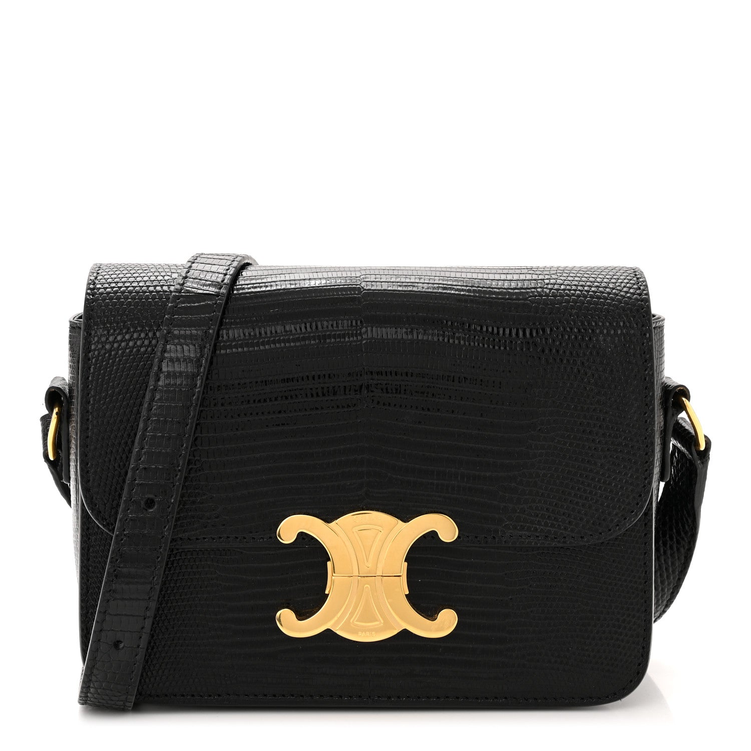 Celine Lizard Teen Triomphe Black 1 of 10