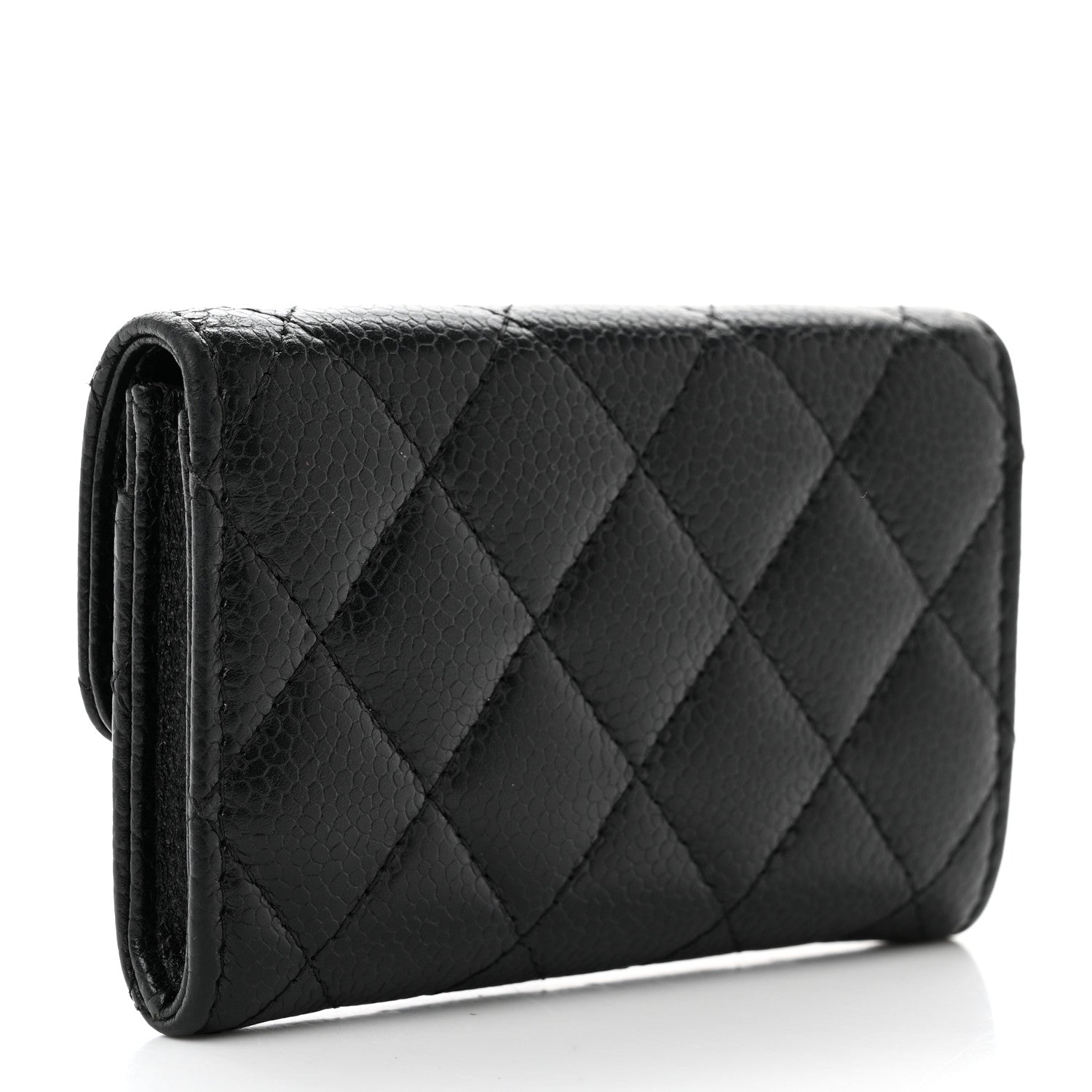 Chanel Caviar Quilted Flap Card Holder Black 3 of 9