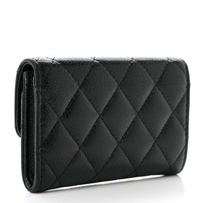 Chanel Caviar Quilted Flap Card Holder Black 3 of 9