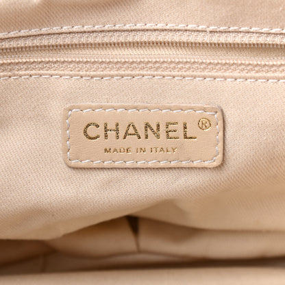 Chanel Lambskin Quilted Cloudy Bundle East West Tote Orange 6 of 9