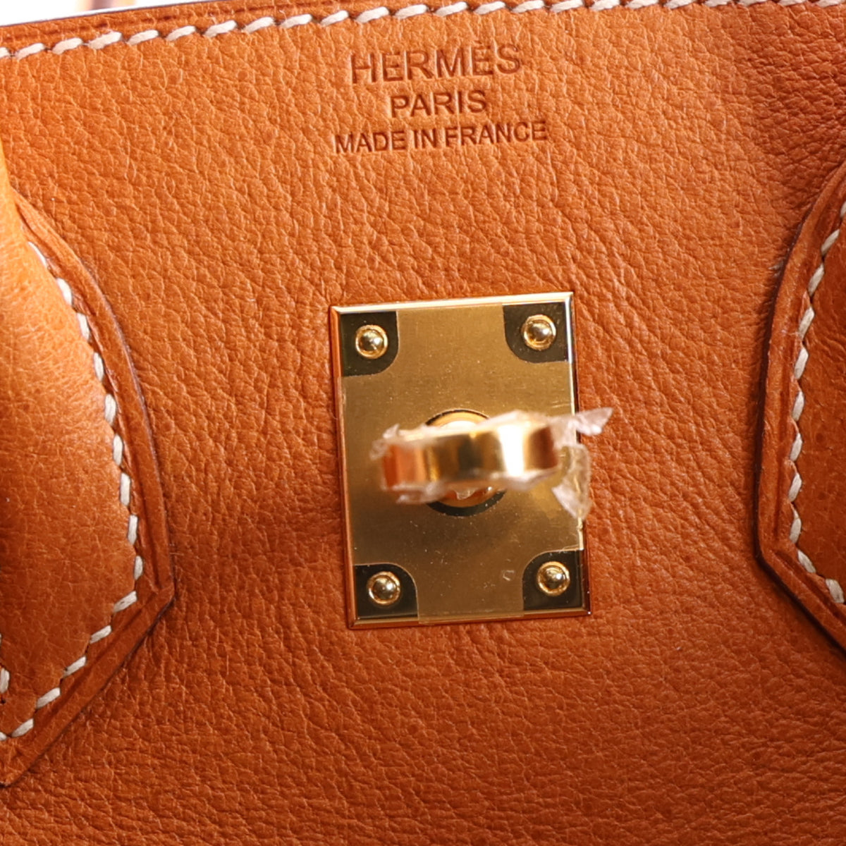 Hermes Peau Porc Birkin 25 Gold 6 of 10