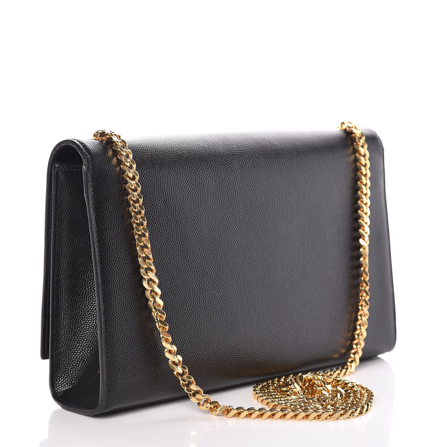 Grain De Poudre Medium Classic Monogram Kate Satchel Black