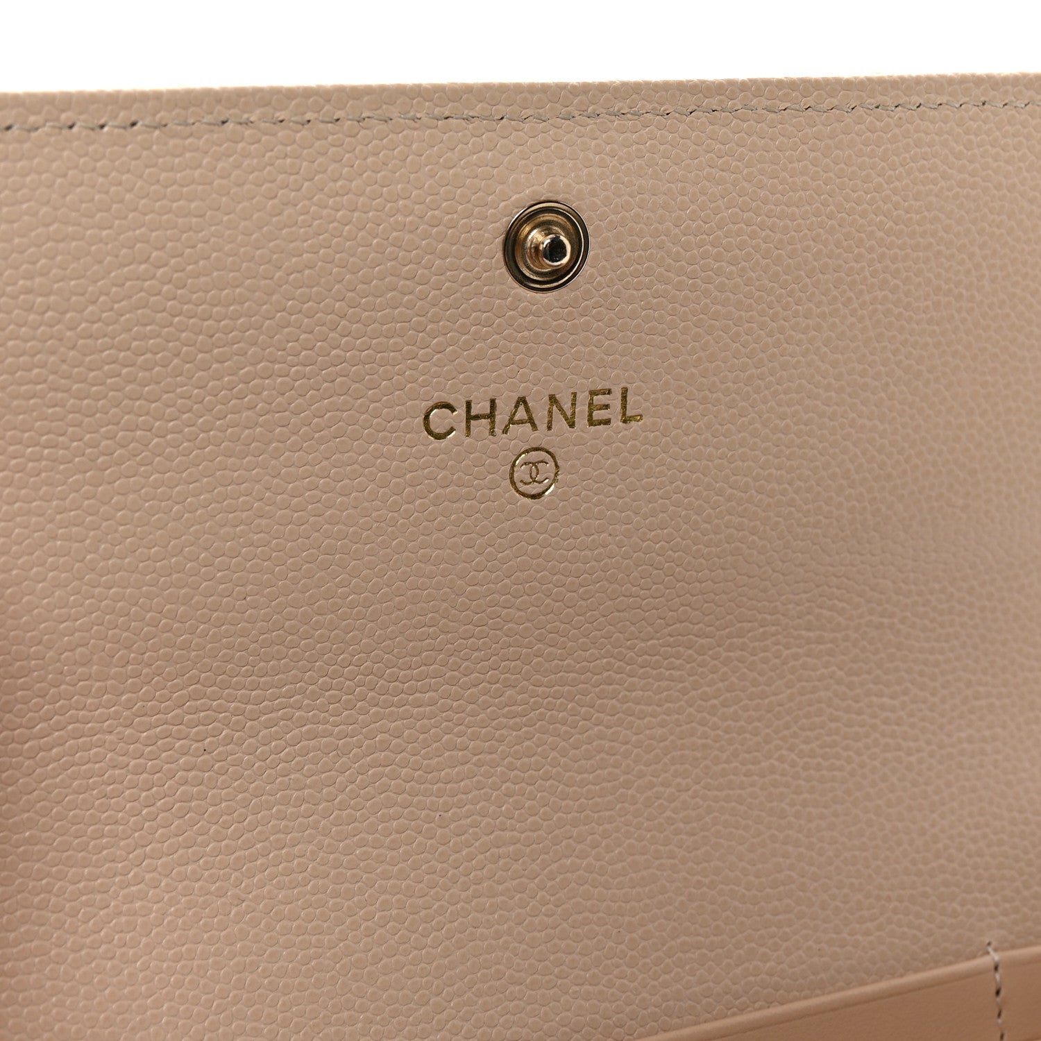 Chanel Caviar Pearl Quilted Coco Candy Wallet Beige 6 of 9