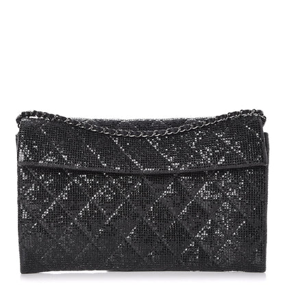 Chanel Crystal Quilted Evening Flap Black 1 of 8