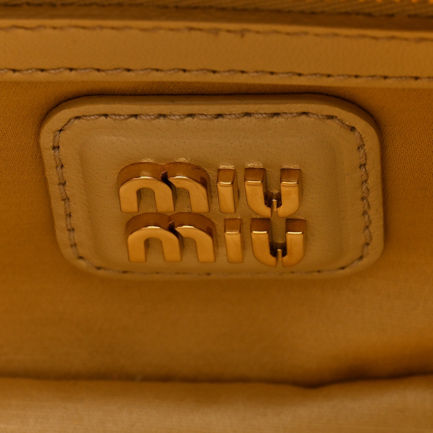 Miu Miu Nappa Matelasse Regular Arcadie Top Handle Bag Soia 6 of 9