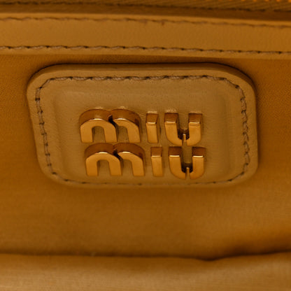 Miu Miu Nappa Matelasse Regular Arcadie Top Handle Bag Soia 6 of 9