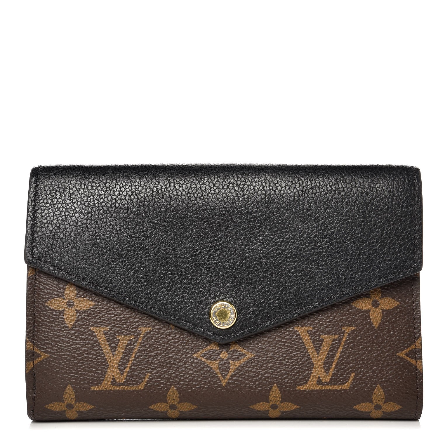Louis Vuitton Monogram Pallas Compact Wallet Black 1 of 6