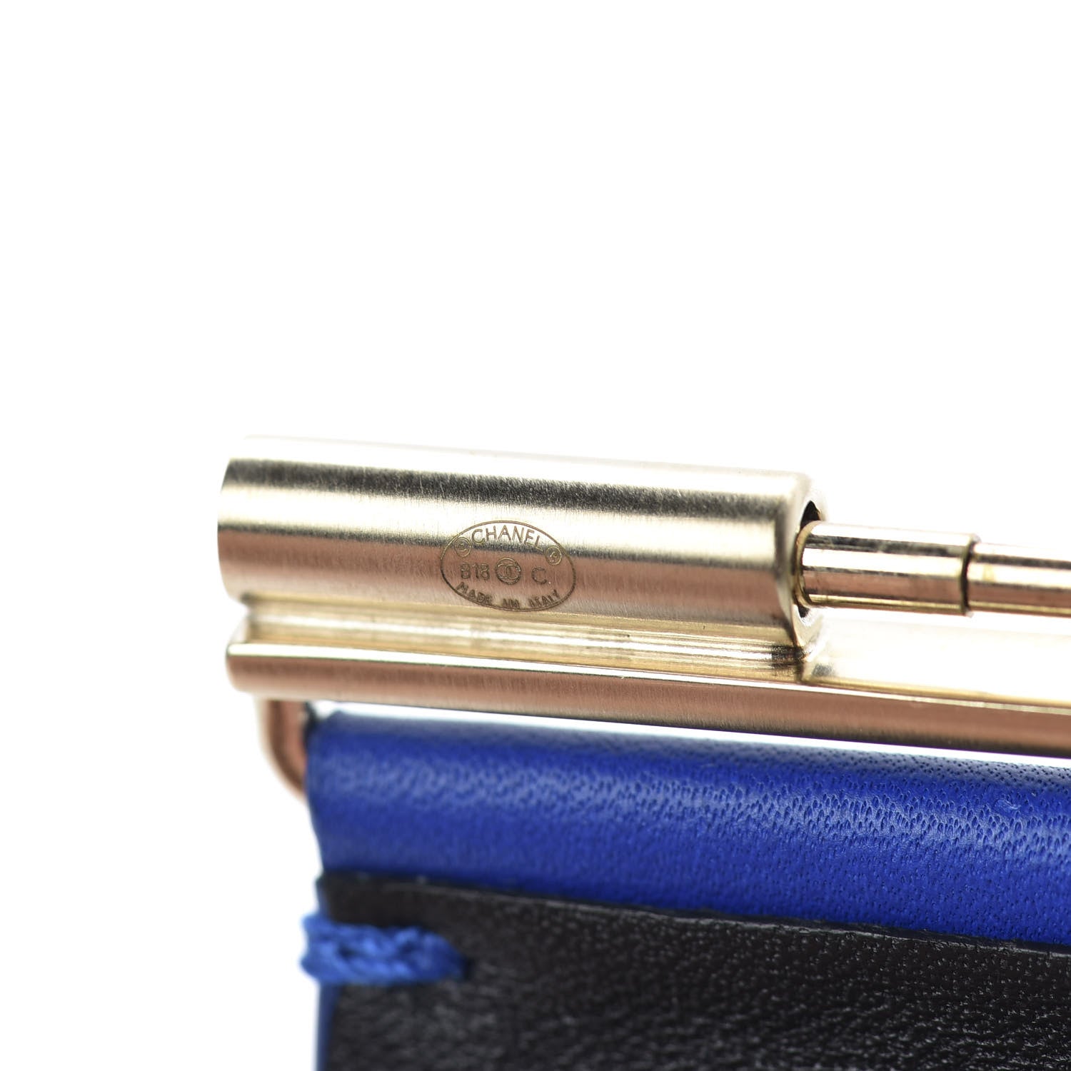 Chanel Calfskin CC Wide Cuff M Blue 5 of 7