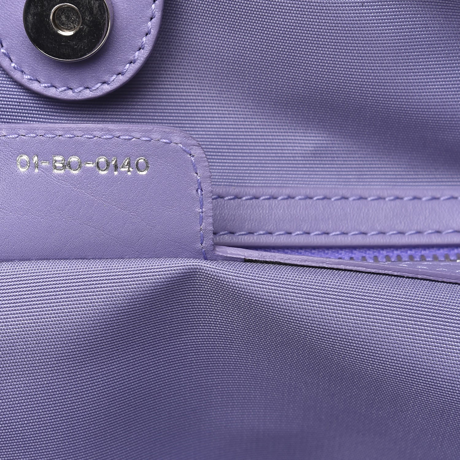 Christian Dior Coated Canvas Cannage Small Panarea Tote Lilac 7 of 12