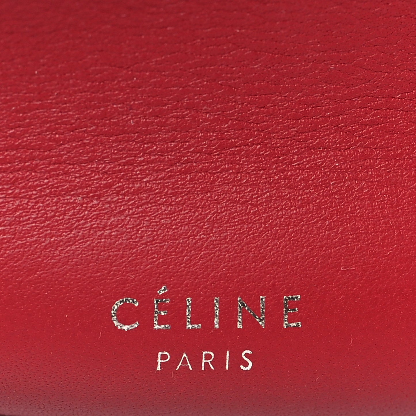 Supple Grained Calfskin Big Bag Bucket Red