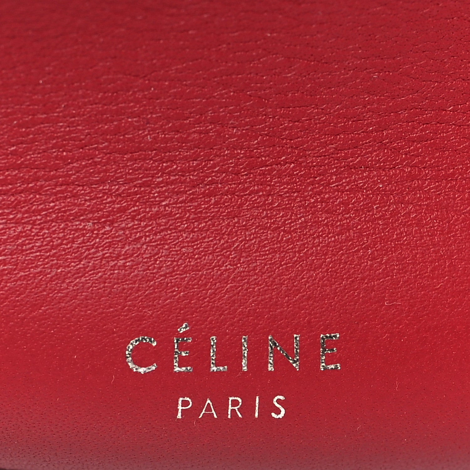 Celine Supple Grained Calfskin Big Bag Bucket Red 6 of 10