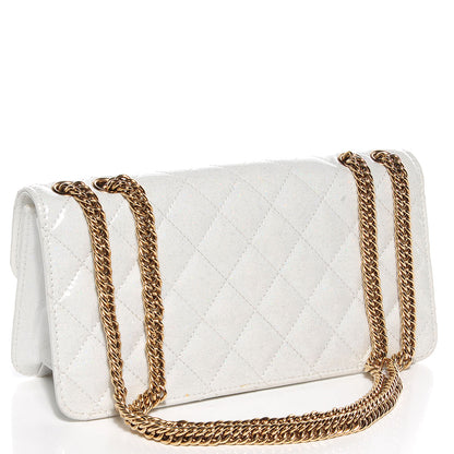 Chanel Patent Quilted Evening Star East West Flap White 5 of 11