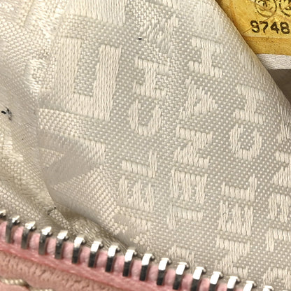 Chanel Canvas Woven Lambskin Lax Accordion Hobo Pink 7 of 12