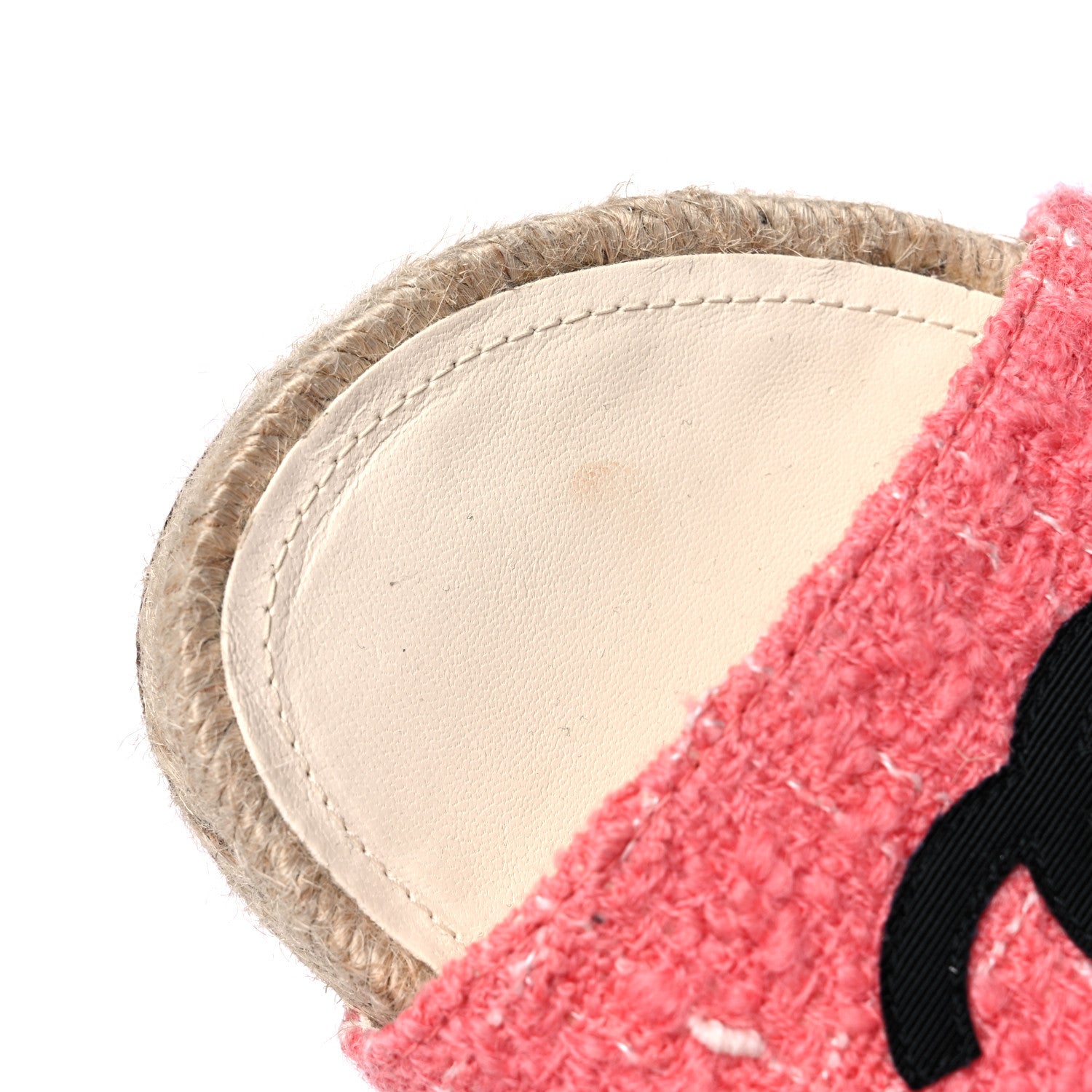 Chanel Tweed Grosgrain CC Mule Slide 40 Pink Black 9 of 10