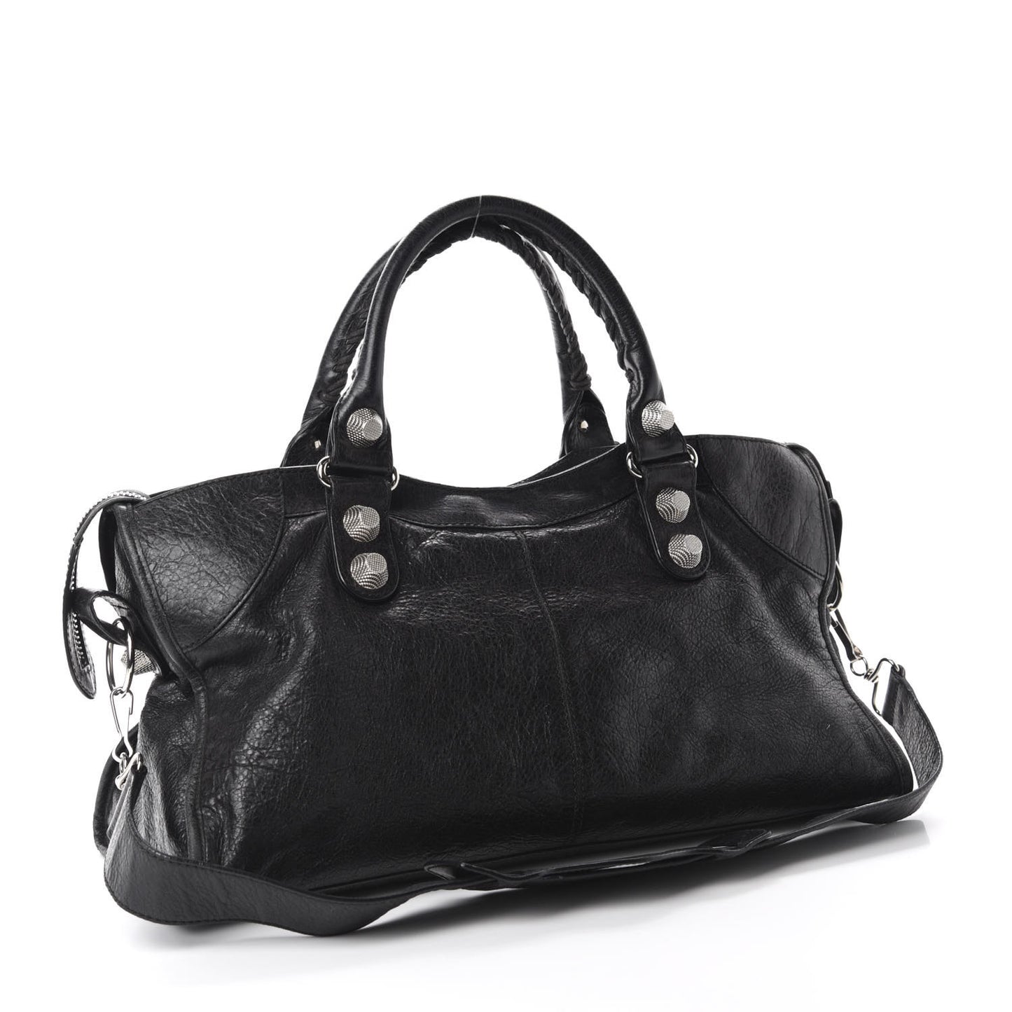 Agneau Giant 21 Silver Hardware Part Time Black
