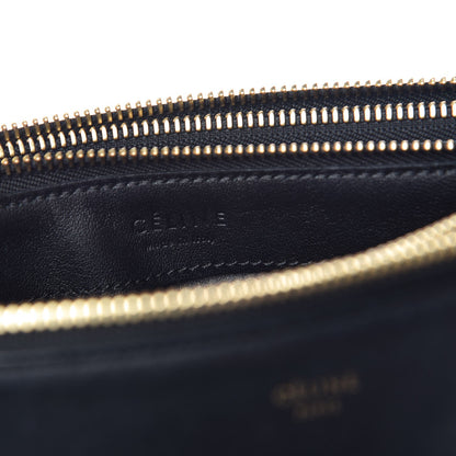 Celine Lambskin Large Trio Crossbody Bag Black 7 of 14