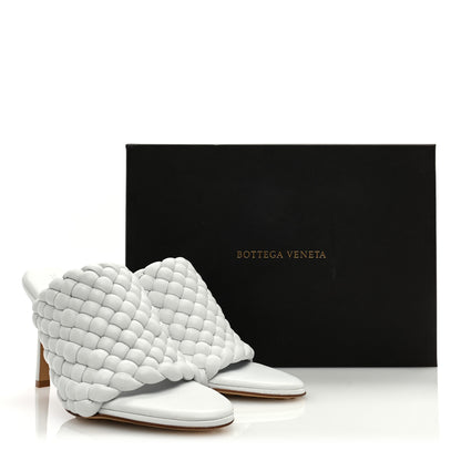 Bottega Veneta Nappa Padded Intreccio The Curve Sandals 37 Optic White 8 of 8