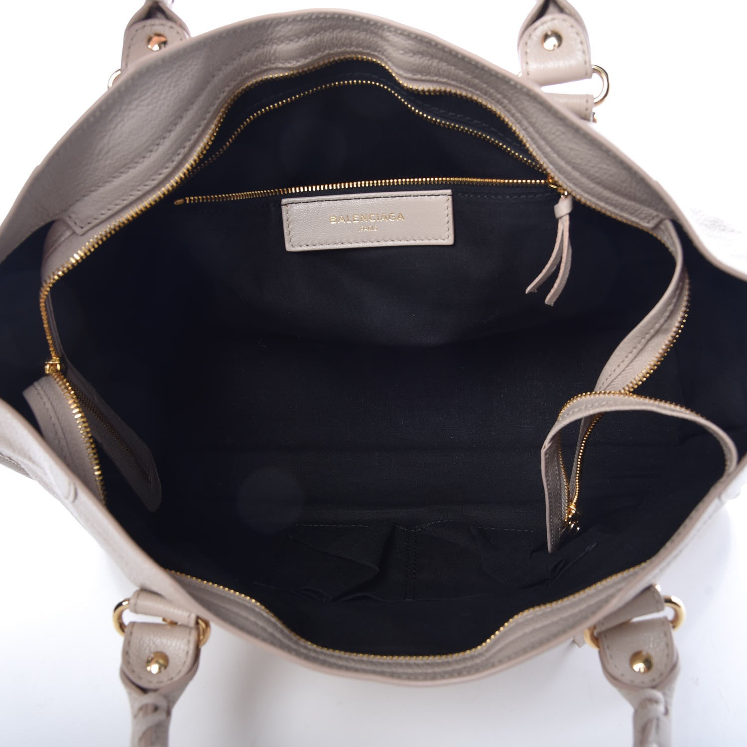 Balenciaga Chevre Gold Metallic Edge Hardware City Beige Praline 6 of 10