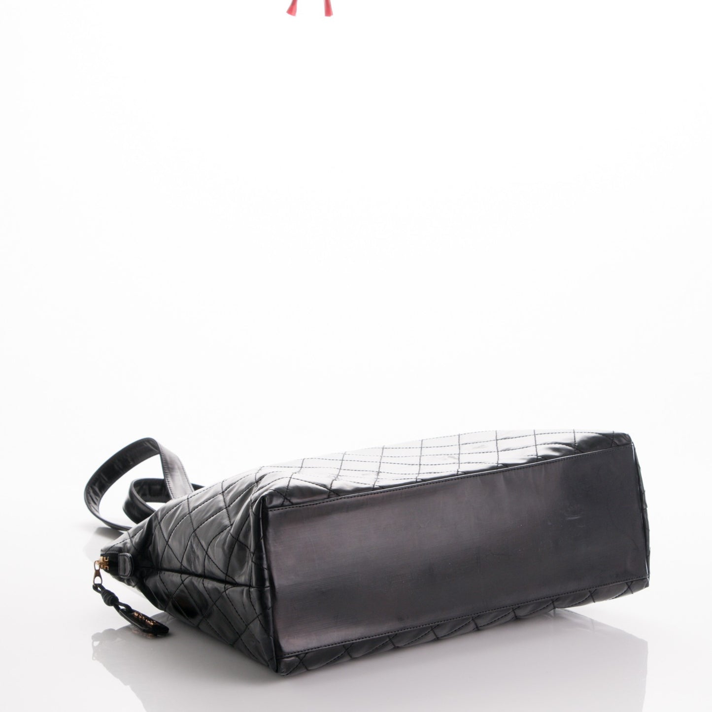 Calfskin Quilted Shoulder Bag Black
