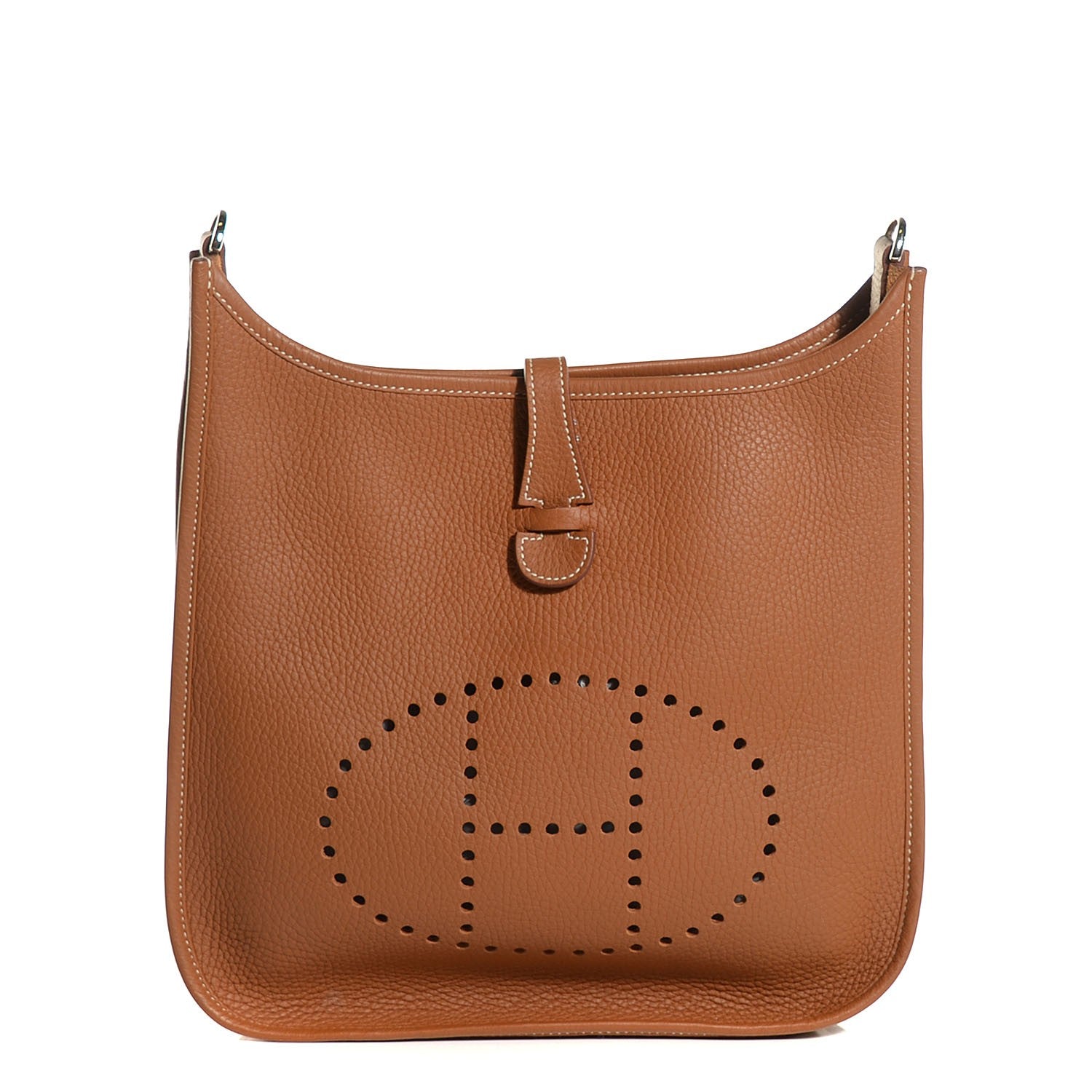 Hermes Taurillon Clemence Evelyne III PM Gold 1 of 15