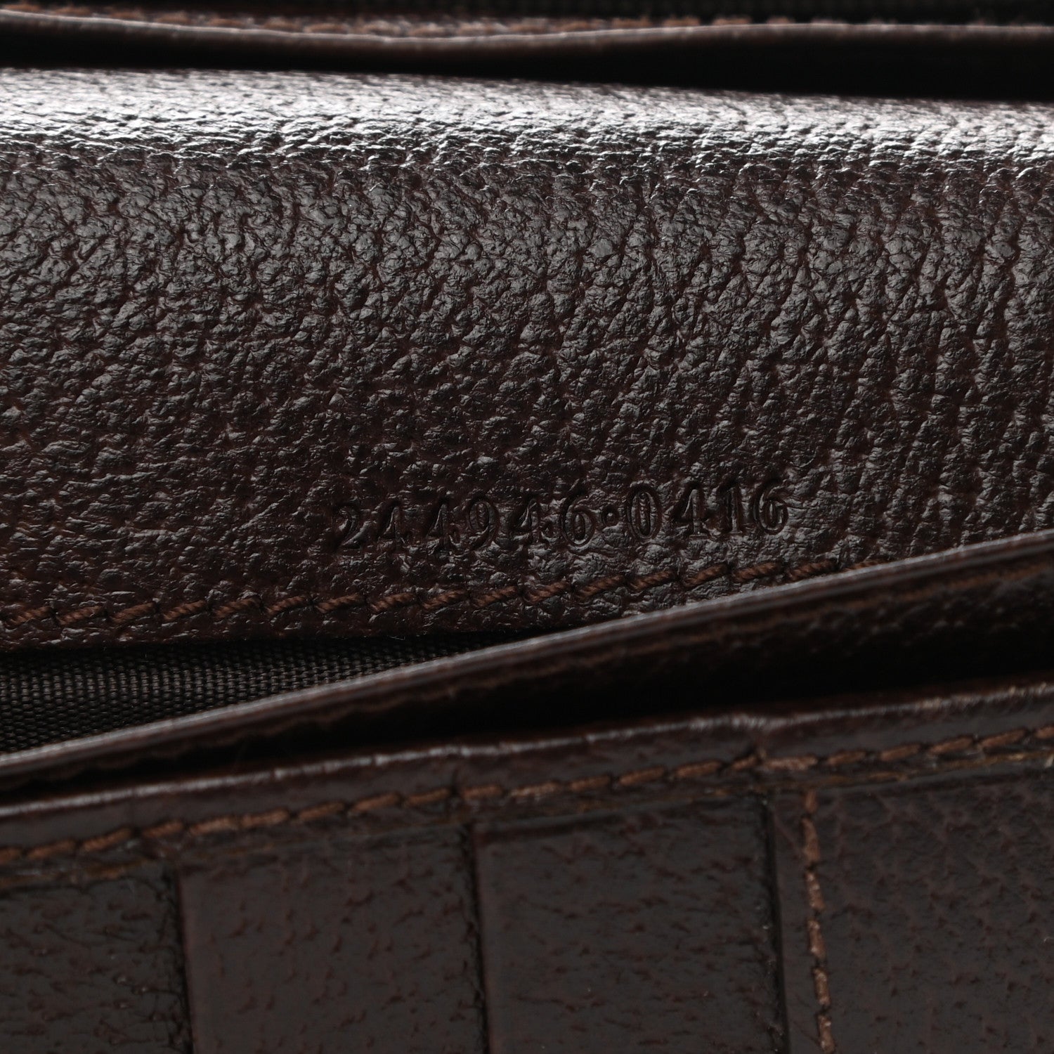 Gucci Monogram Metal Bar Continental Flap Wallet Brown 7 of 9