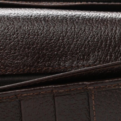 Gucci Monogram Metal Bar Continental Flap Wallet Brown 7 of 9