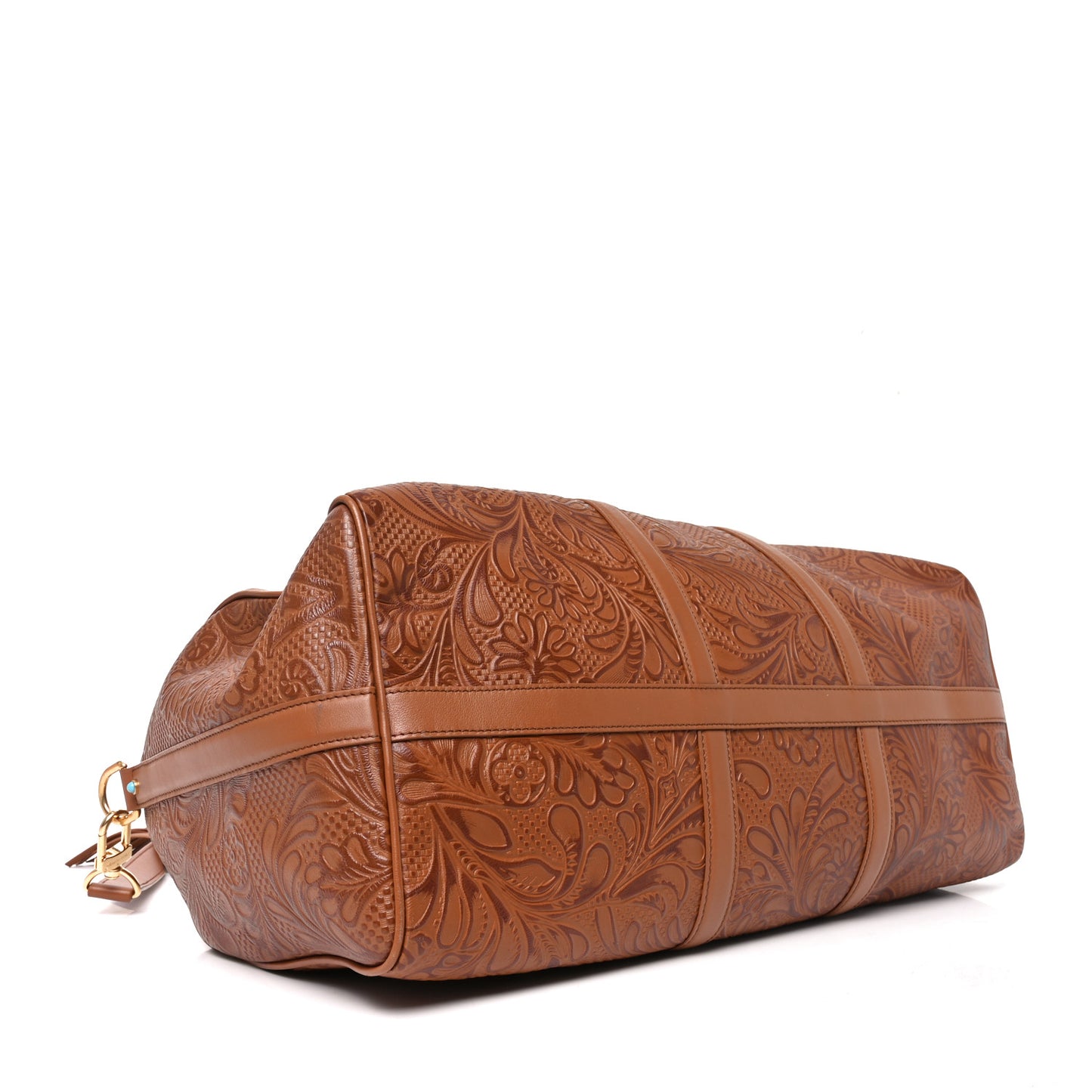 Supple Calfskin Embossed Virginia Cowboy Bandouliere 50 Brown