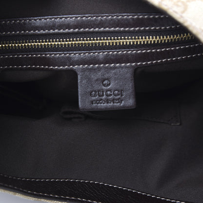 Gucci Monogram Horsebit Web Hobo Brown 5 of 11