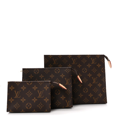 Louis Vuitton Monogram Trio Toilet Pouch Set 3 of 12
