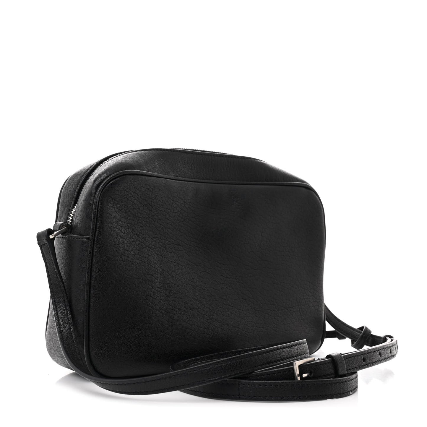 Lambskin Monogram Small Lou Camera Bag Black