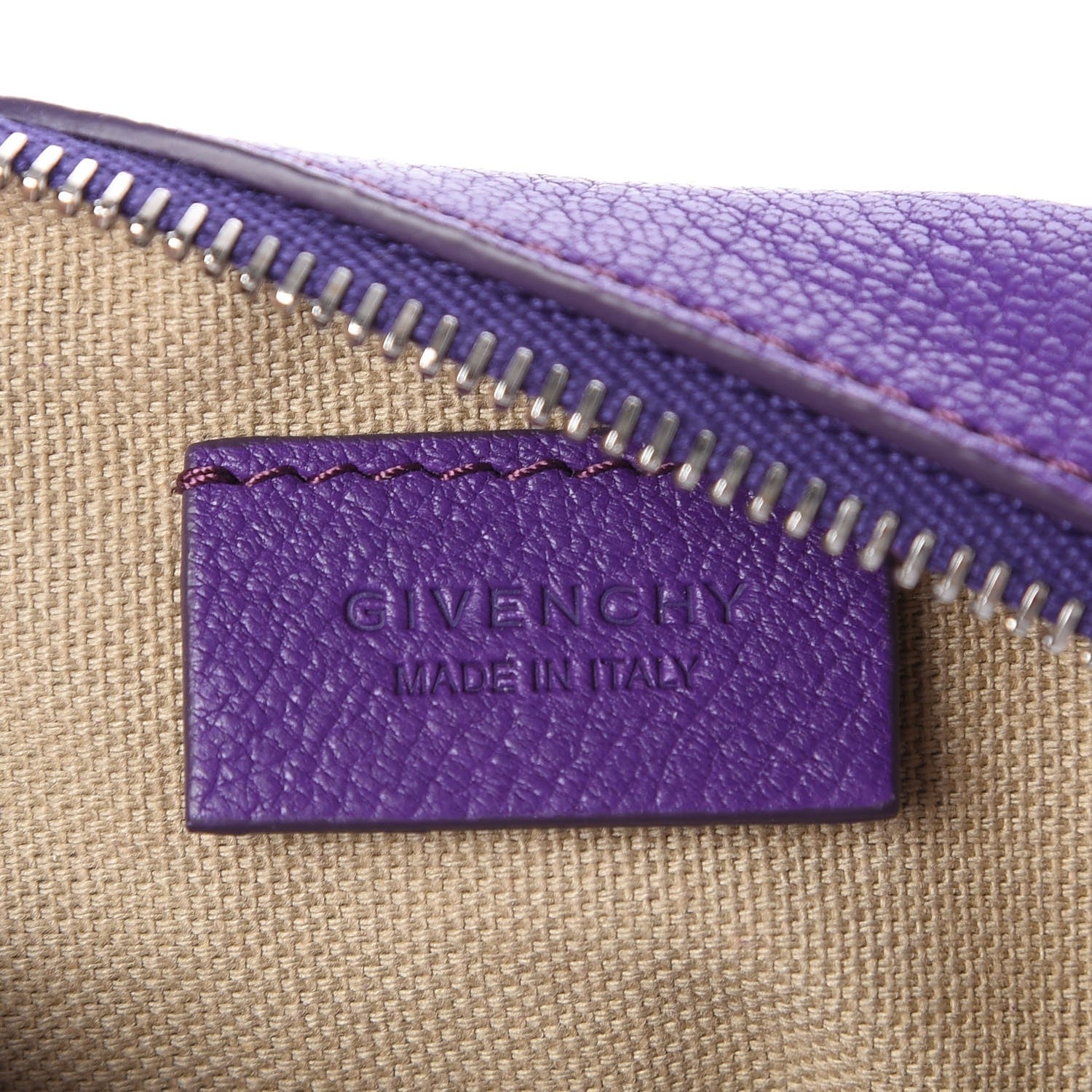 Givenchy Sugar Goatskin Pandora Wristlet Purple 5 of 7