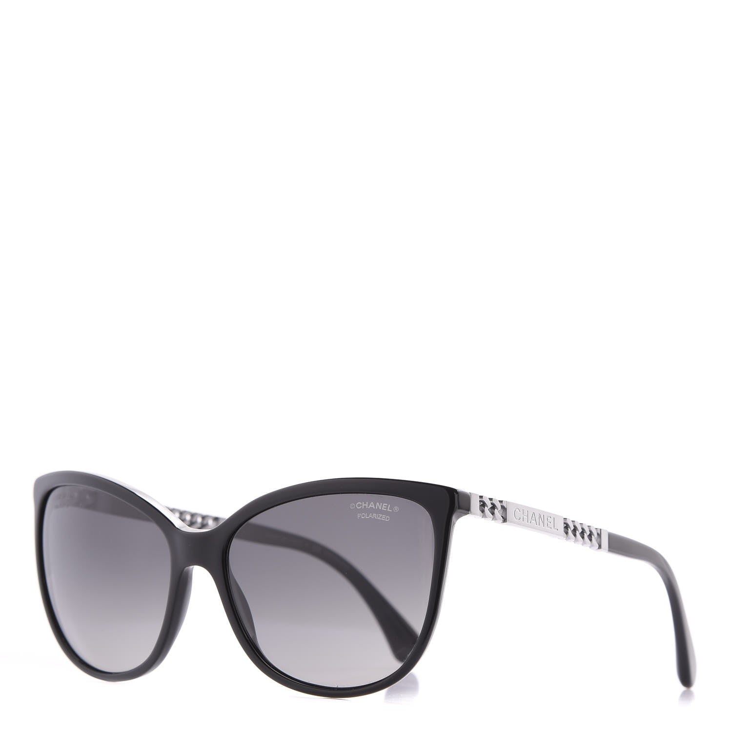 Chanel Chain Polarized Sunglasses 5352-A Black 1 of 9