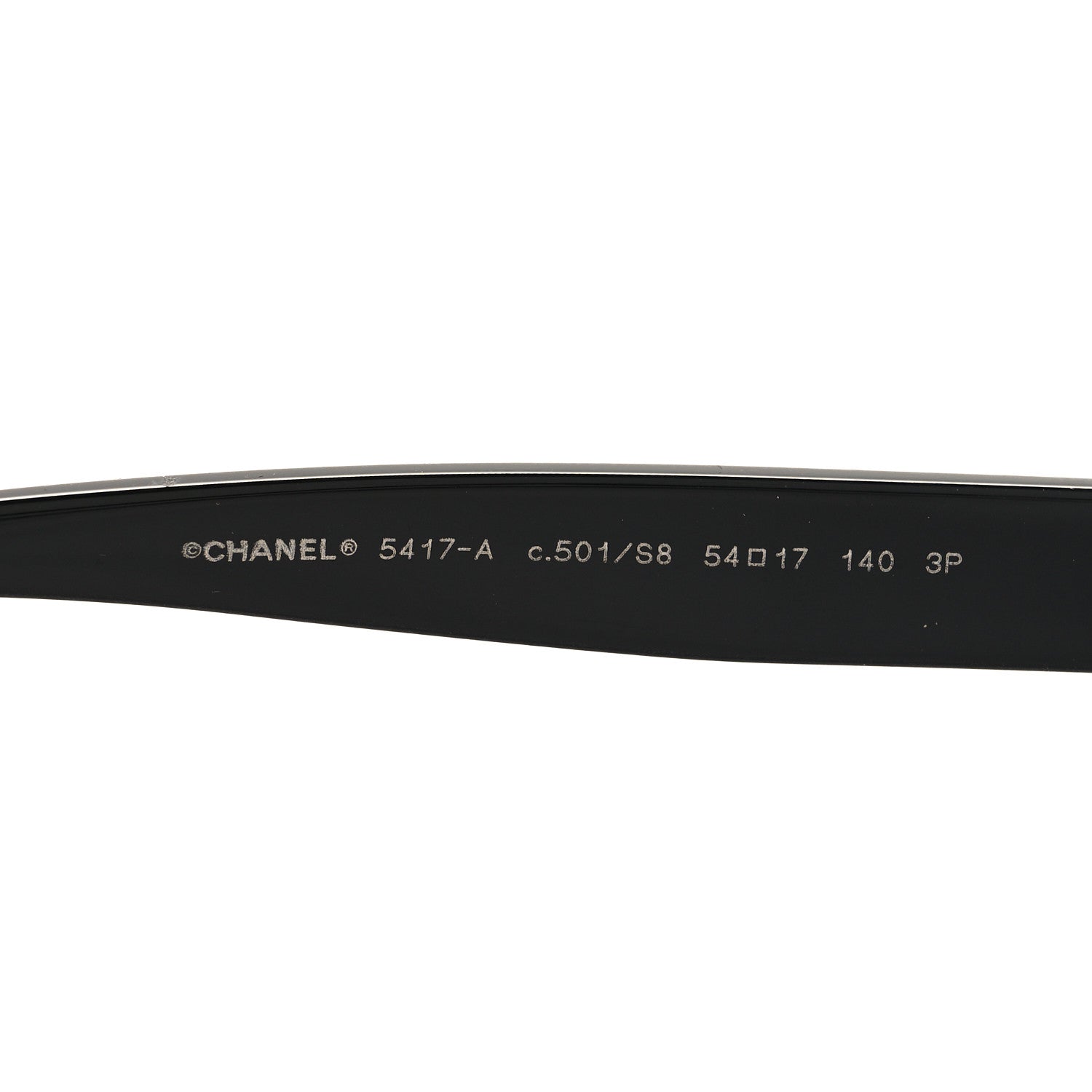 Chanel Acetate Polarized Square Sunglasses 5417-A Black 5 of 8