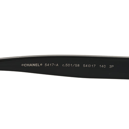 Chanel Acetate Polarized Square Sunglasses 5417-A Black 5 of 8