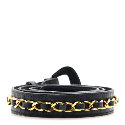Chanel Calfskin Chain Belt 75 30 Navy 2 of 5