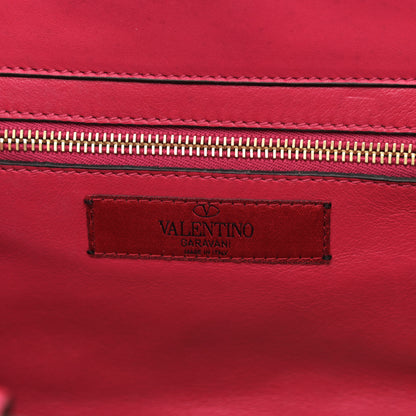Valentino Garavani Vitello Small Rockstud Tote Cyclamin 6 of 14