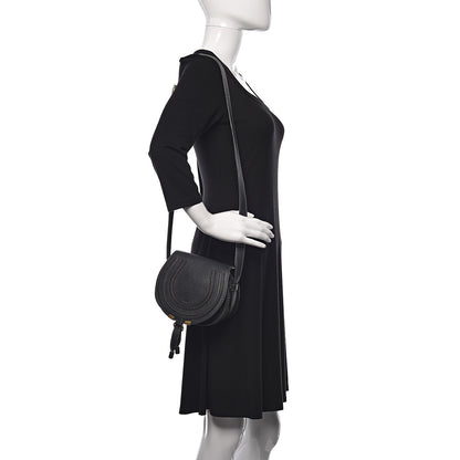 Chloe Calfskin Mini Marcie Round Crossbody Bag Black 2 of 18
