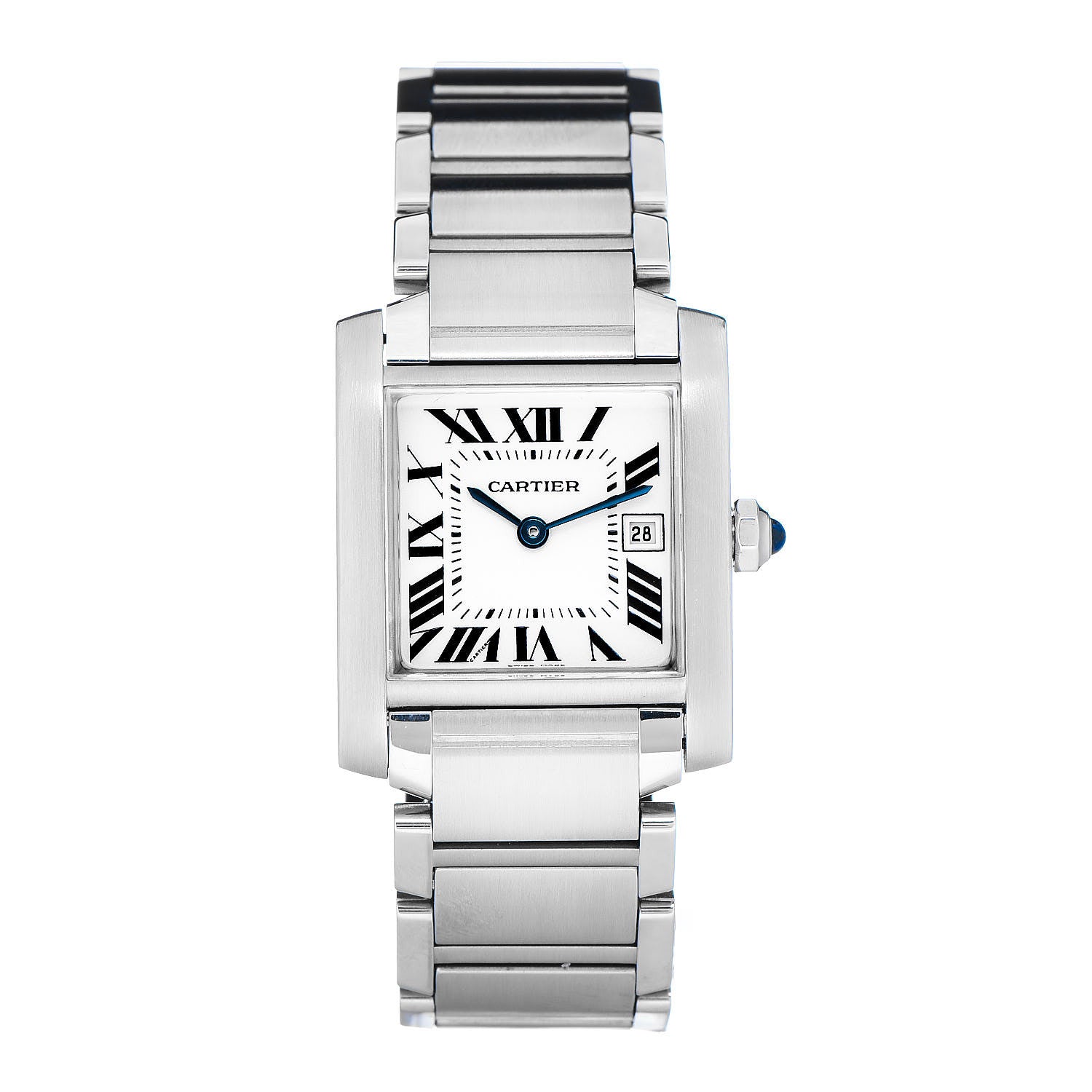 Cartier Stainless Steel 25mm Tank Francaise Quartz Watch 1 of 7