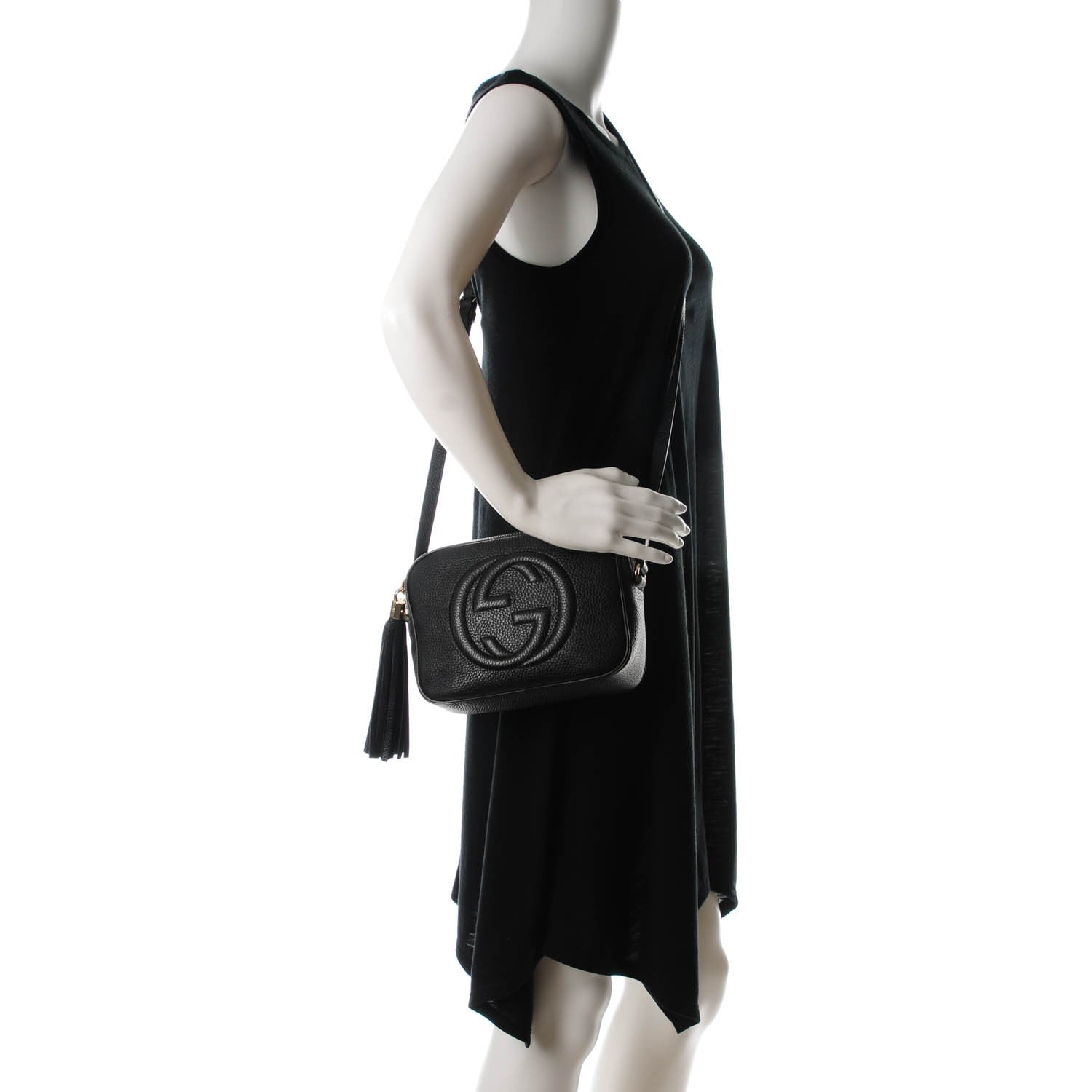 Gucci Pebbled Calfskin Small Soho Disco Bag Black 2 of 7