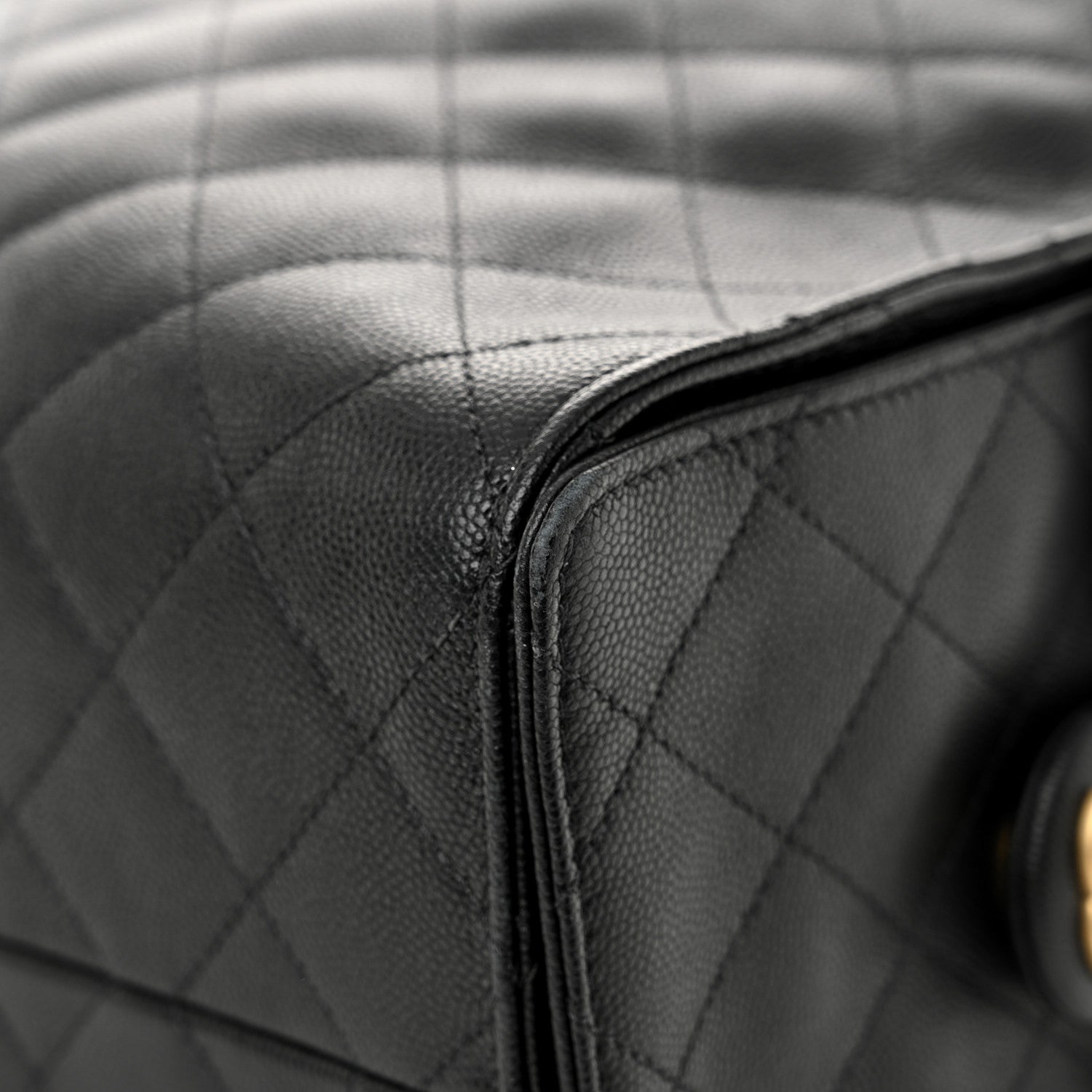 Chanel Caviar Quilted Large Chanel 25 Handbag Black 12 of 12