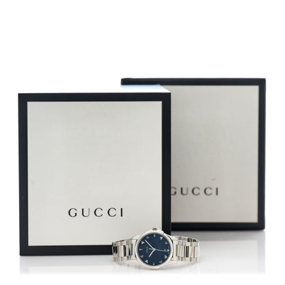 Gucci Stainless Steel 27mm G-Timeless Charm Quartz Watch Black 3 of 5