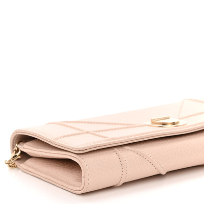 Christian Dior Grained Calfskin Diorama Croisiere Chain Wallet Rose Poudre 9 of 10