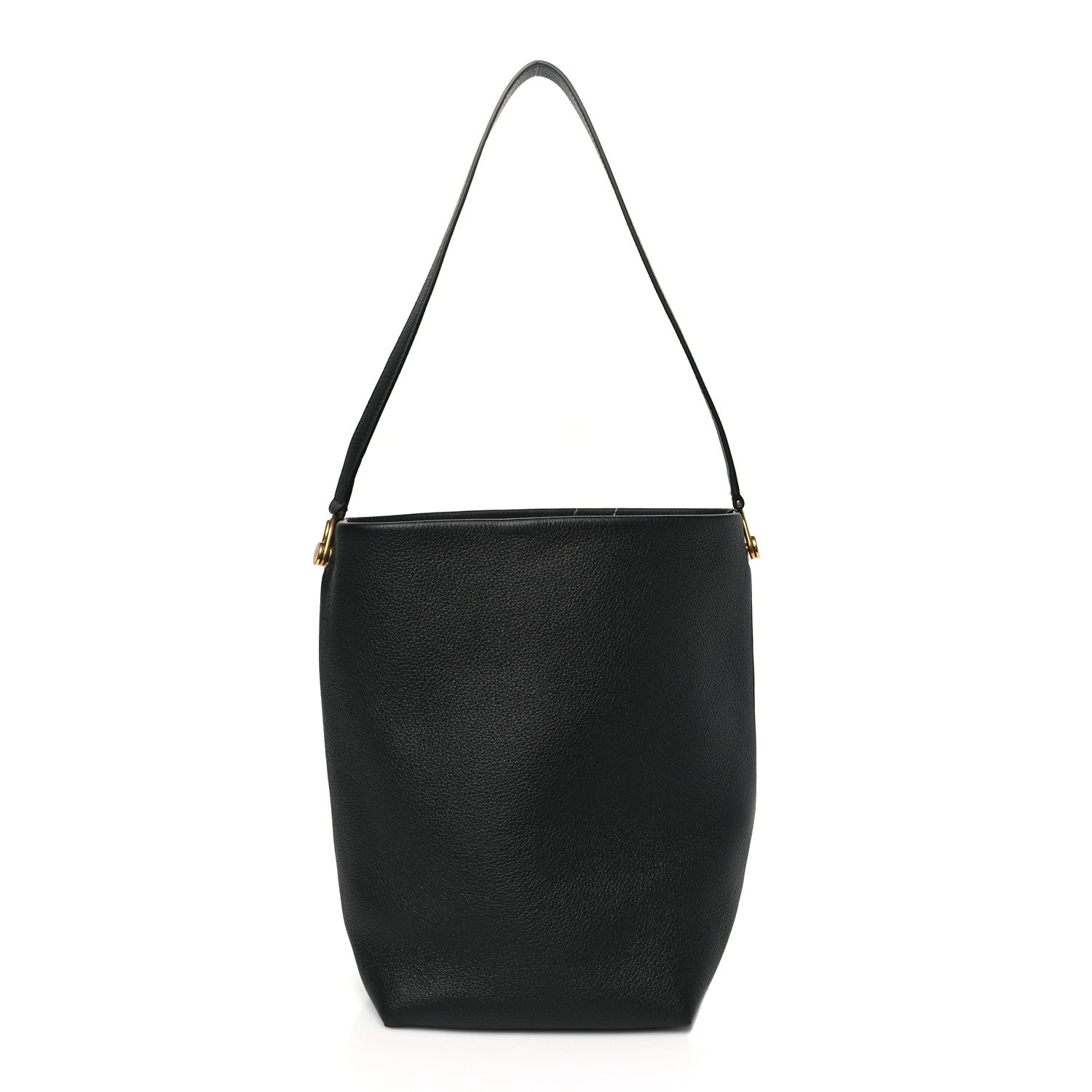 The Row Grained Calfskin Medium N/S Hook Tote Black 1 of 10