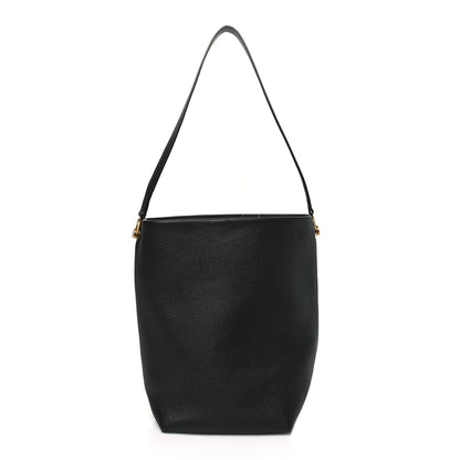 The Row Grained Calfskin Medium N/S Hook Tote Black 1 of 10