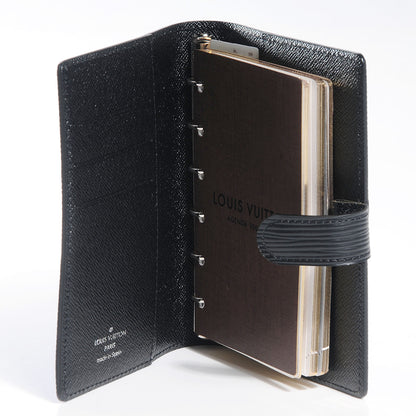 Louis Vuitton Epi Small Ring Agenda Cover Black 6 of 8