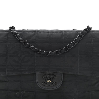 Chanel Nylon Medium Travel Flap Black 15 of 15
