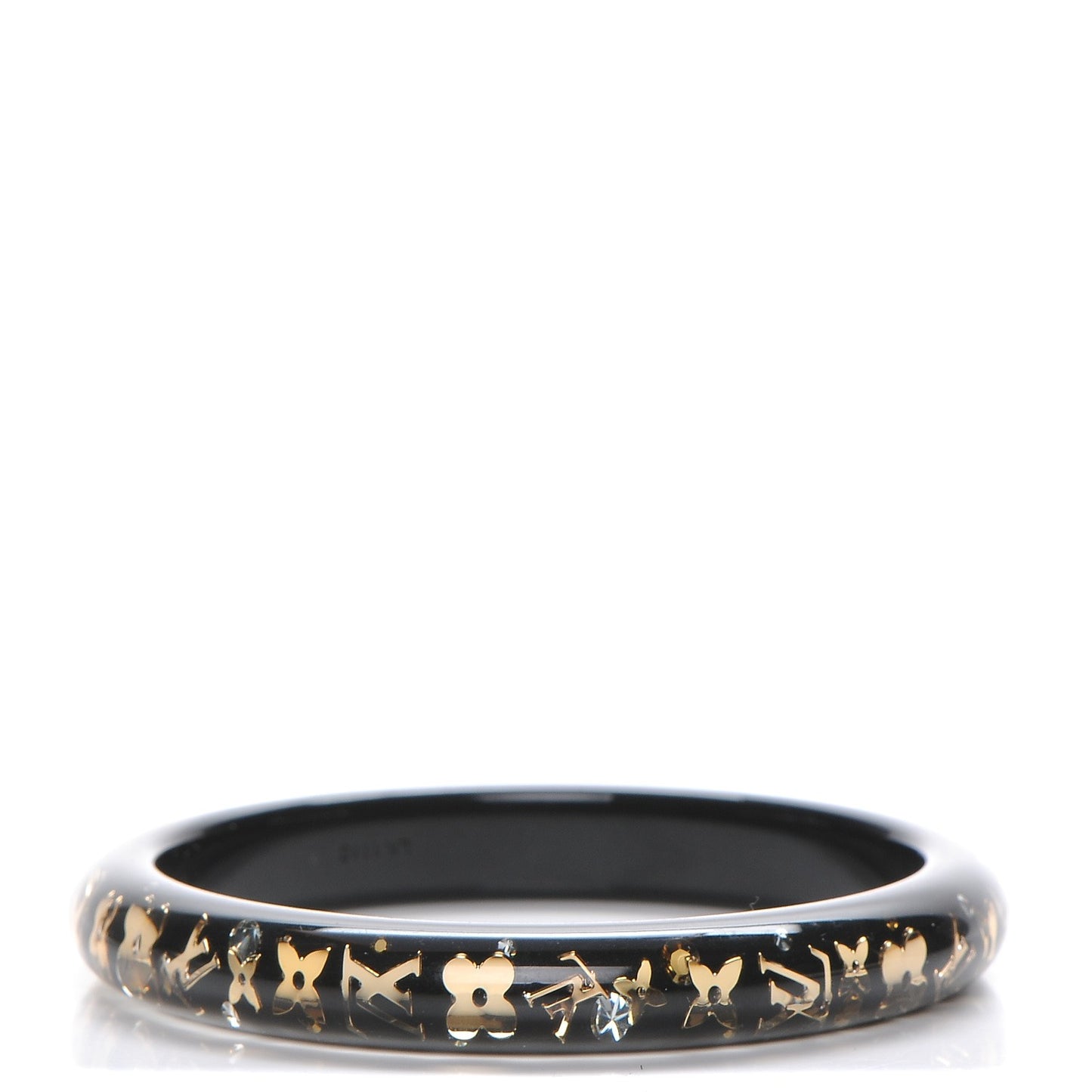Resin Swarovski Large Inclusion Bracelet PM Black
